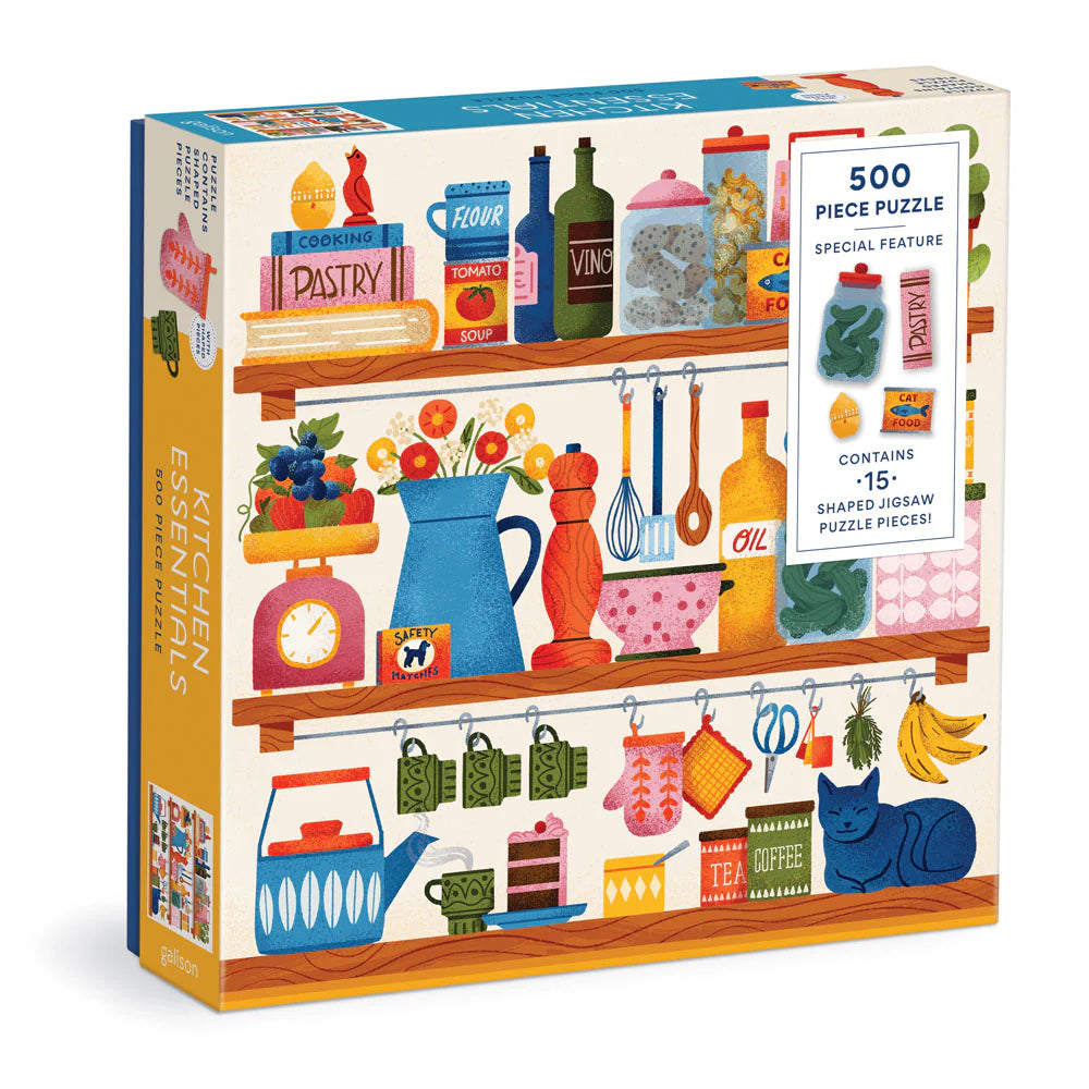 Kitchen Essentials 500 Piece Puzzle with Shaped Pieces - The Preppy Bunny
