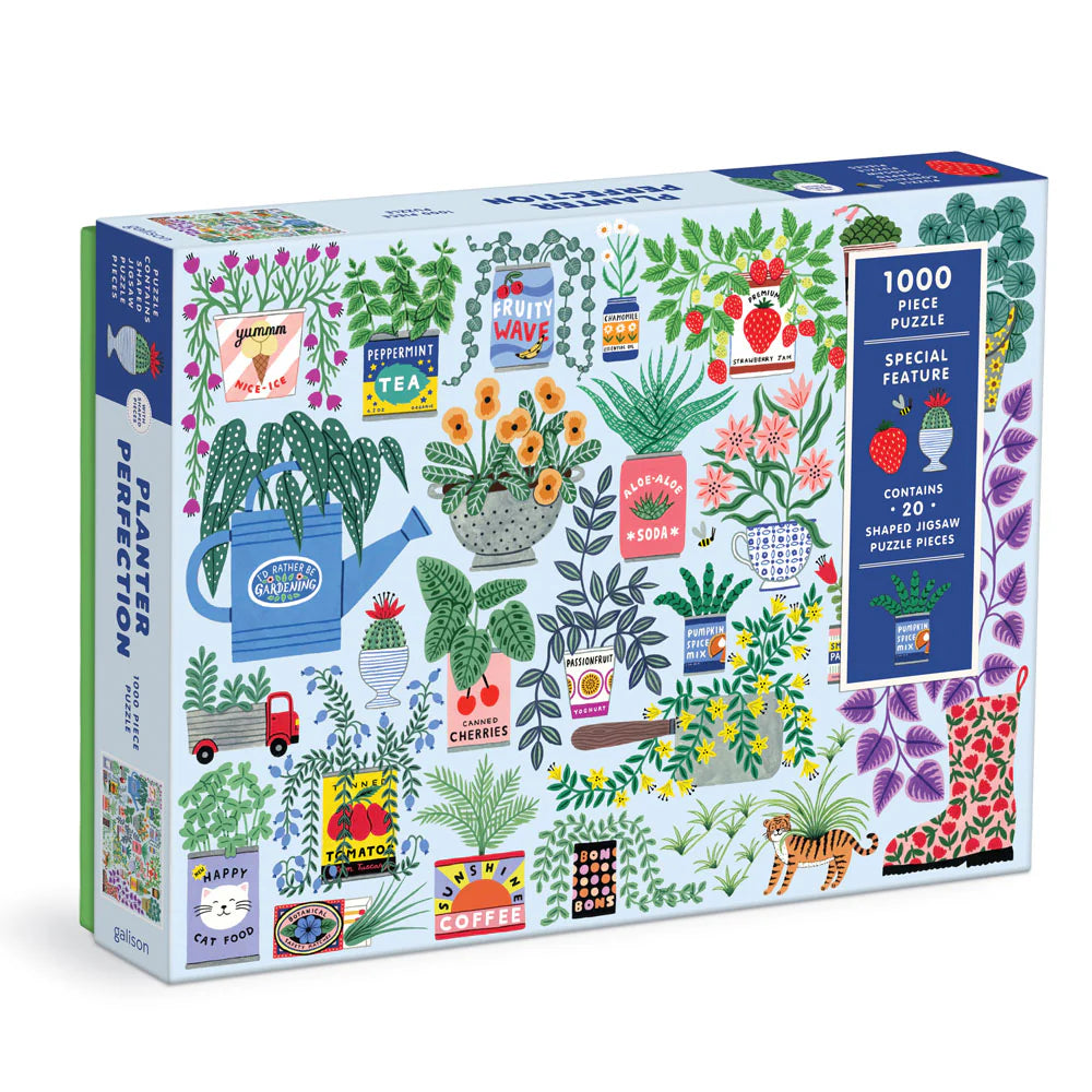 Planter Perfection 1000 Piece Puzzle with Shaped Pieces - The Preppy Bunny