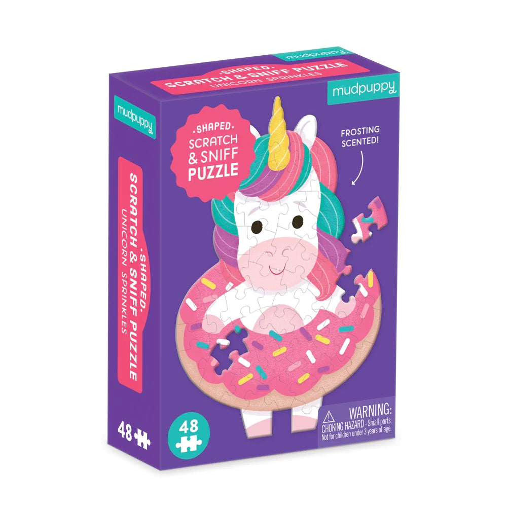 Unicorn Sprinkles 48 Piece Mini Scratch &amp; Sniff Puzzle - The Preppy Bunny