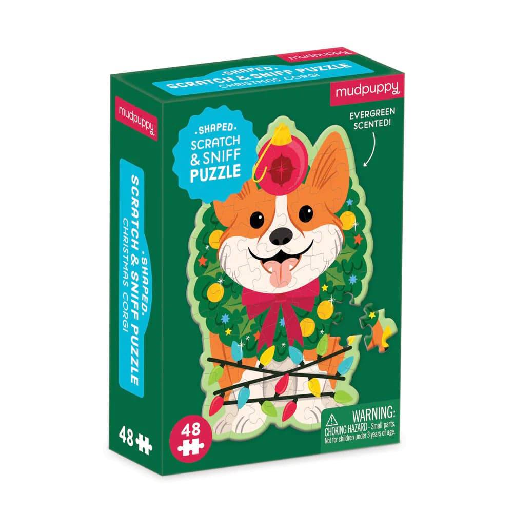 Christmas Corgi Mini Puzzle - The Preppy Bunny