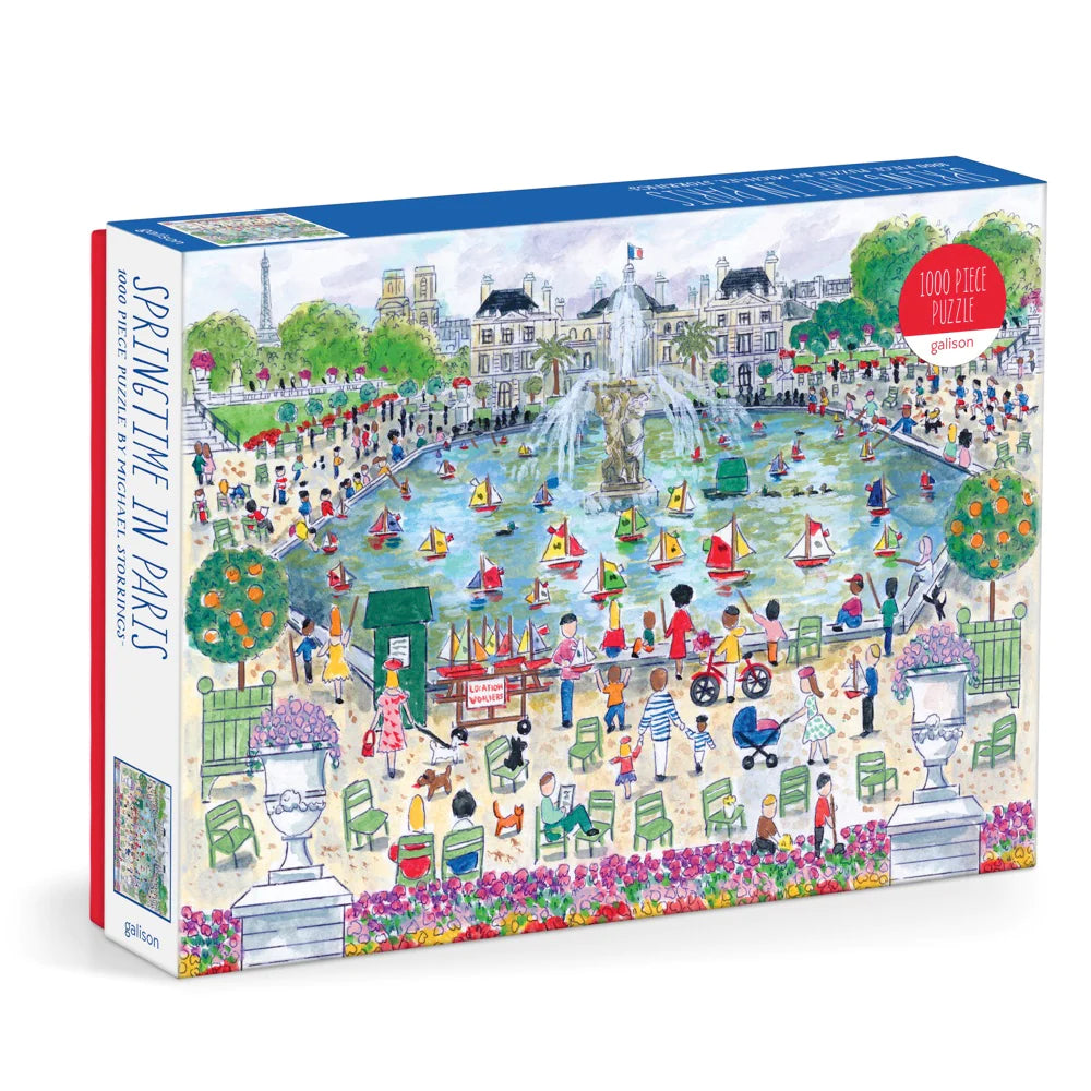 Michael Storrings Springtime in Paris 1000 piece Puzzle - The Preppy Bunny