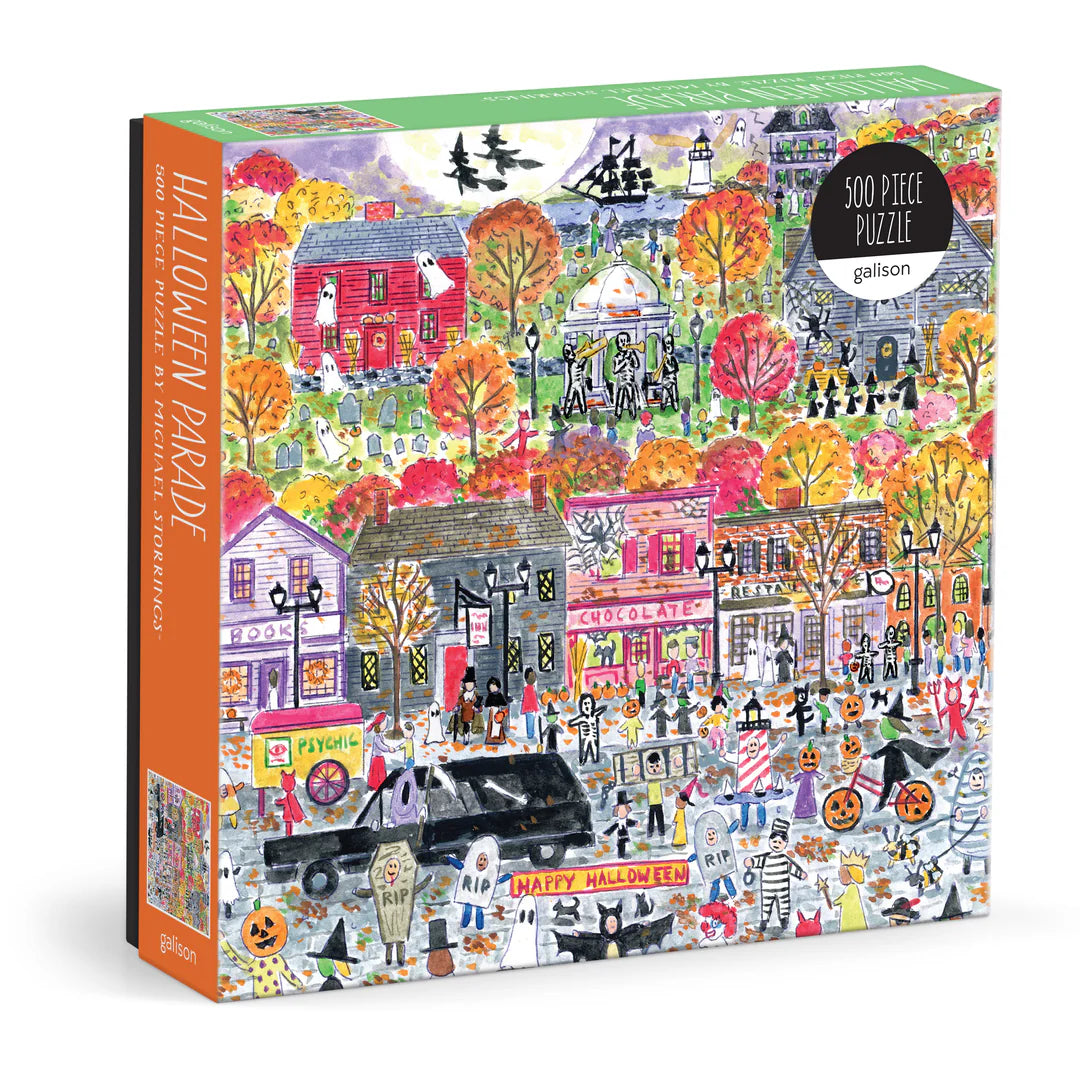 Michael Storrings Halloween Parade 500 Piece Puzzle - The Preppy Bunny