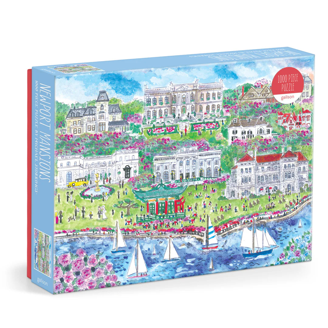 Michael Storrings Newport Mansions 1000 Piece Puzzle - The Preppy Bunny