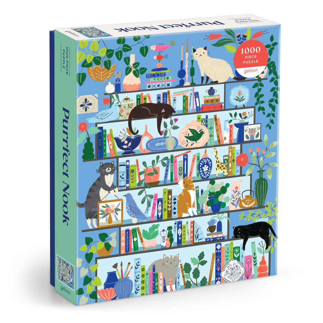 Purrfect Nook 1000 Piece Puzzle - The Preppy Bunny