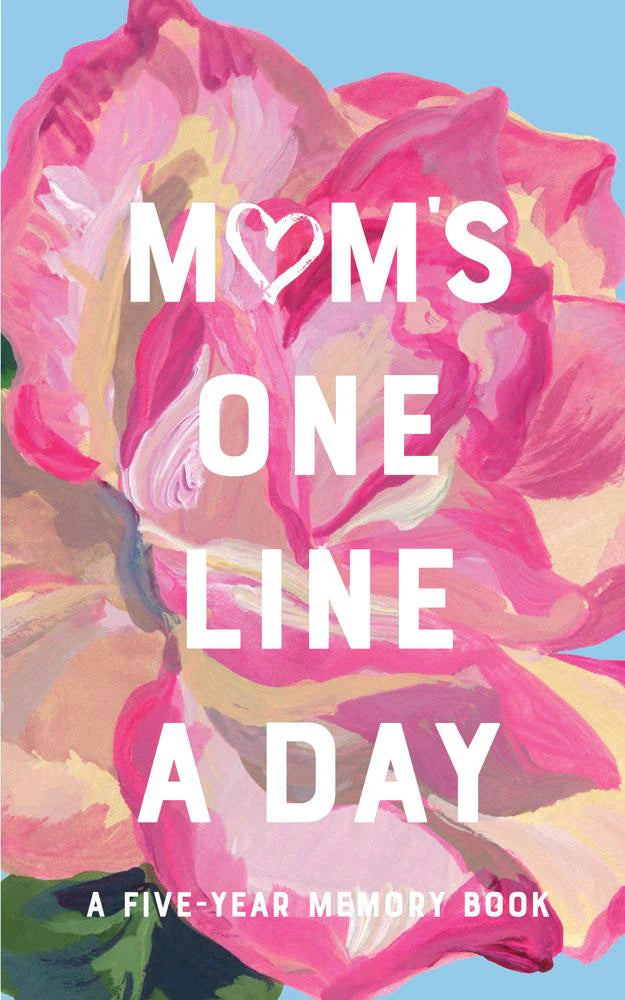 Mum's Floral One Line a Day A Five-Year Memory Book - The Preppy Bunny