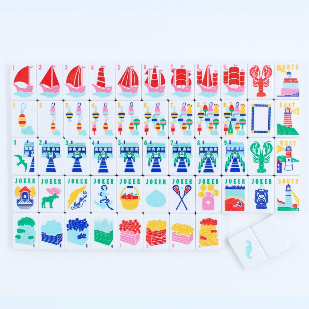 THE NEW ENGLAND SERIES | Mahjong Tiles with Nautical Flair - The Preppy Bunny