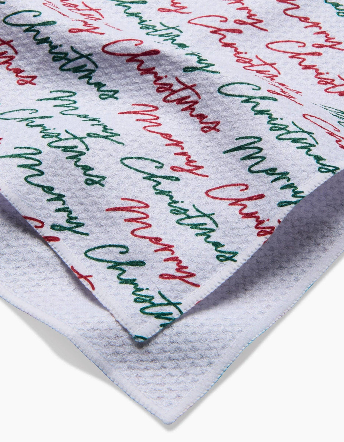 Merry Christmas Greetings Tea Towel