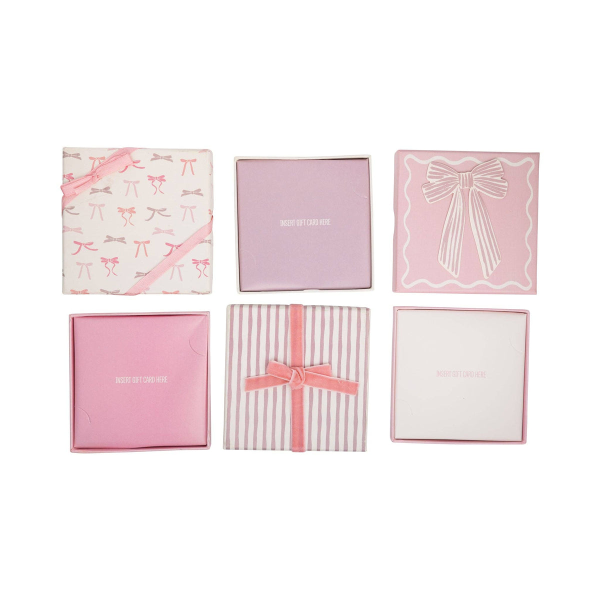 Pink Bows Gift Card Boxes - The Preppy Bunny