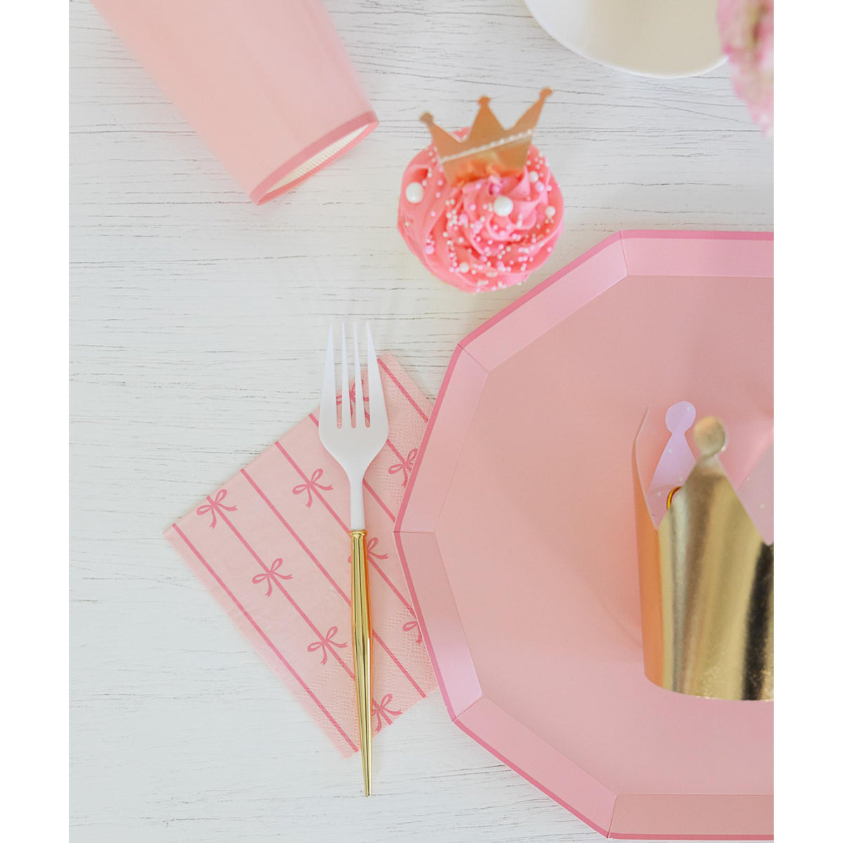 Petal Pink Premium Paper Dinner Plates