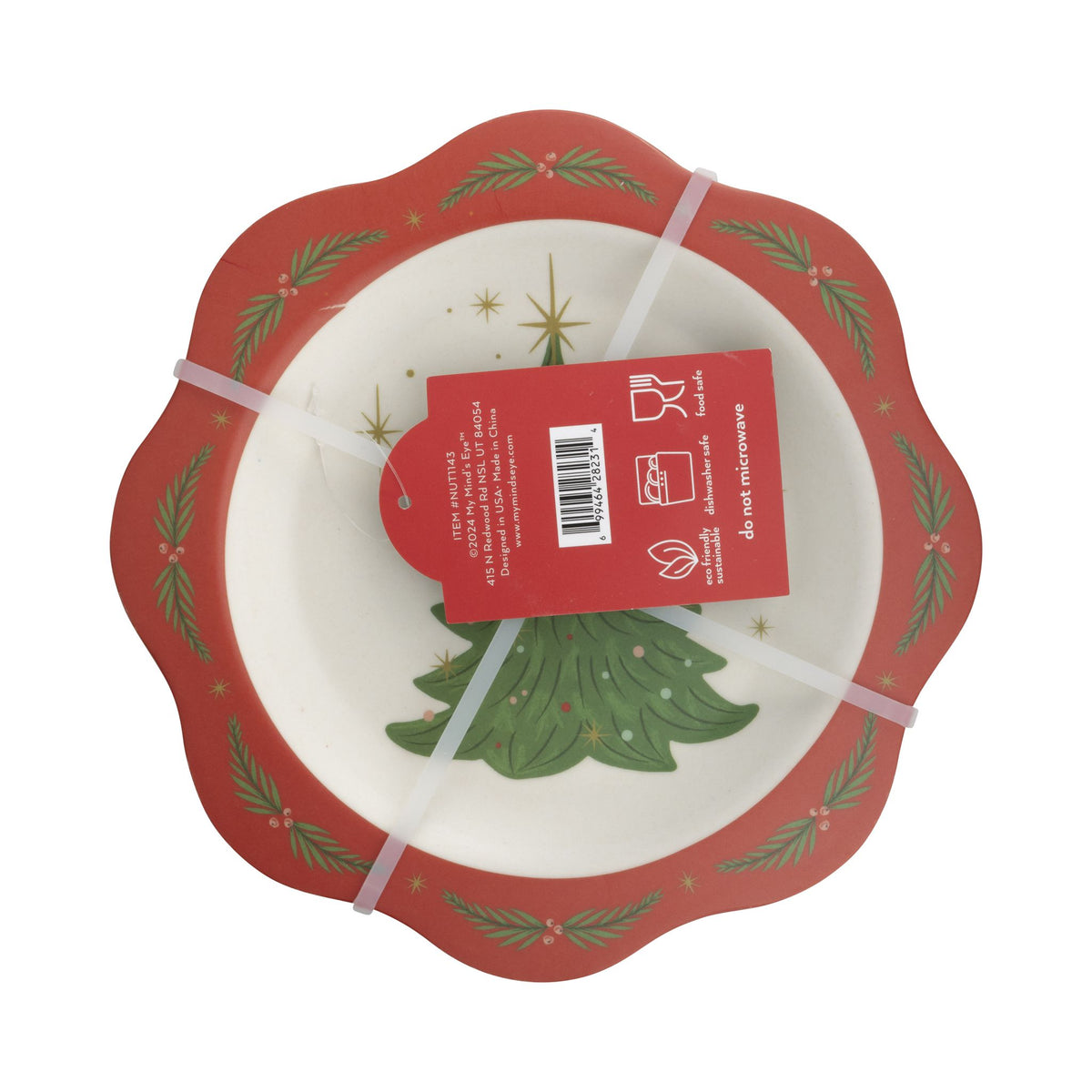 Nutcracker Bamboo 9&quot; Plates - Set of 4