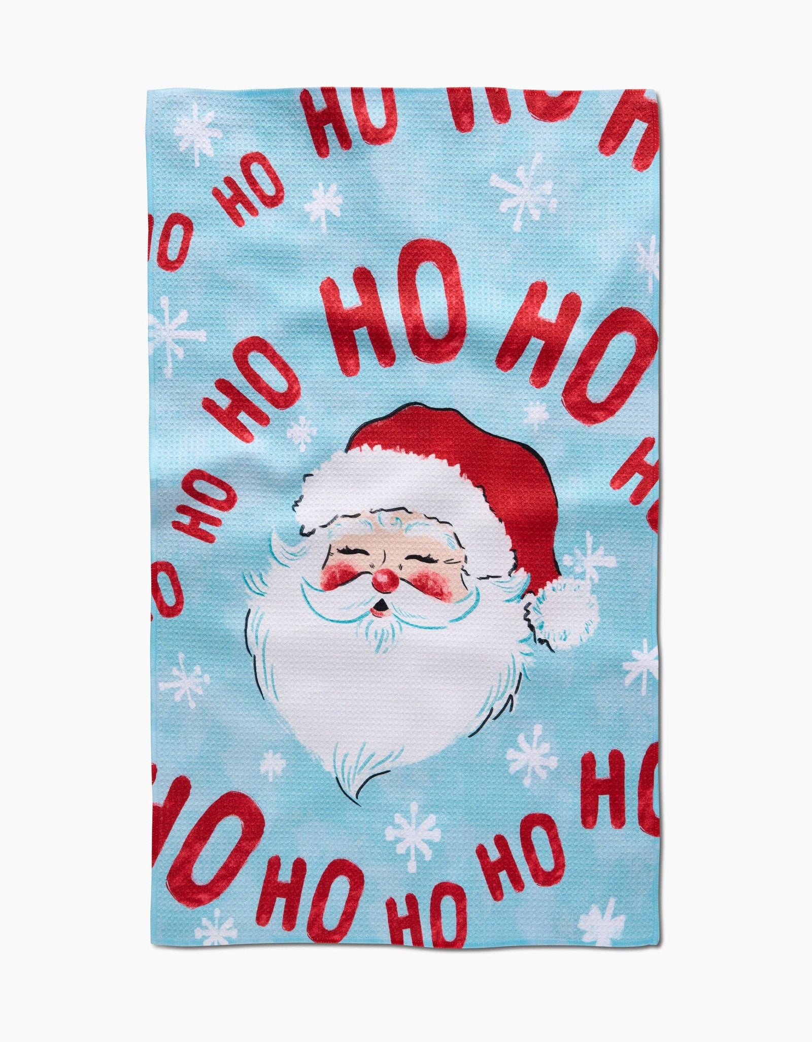 Merry Santa Claus Tea Towel by Geometry - The Preppy Bunny