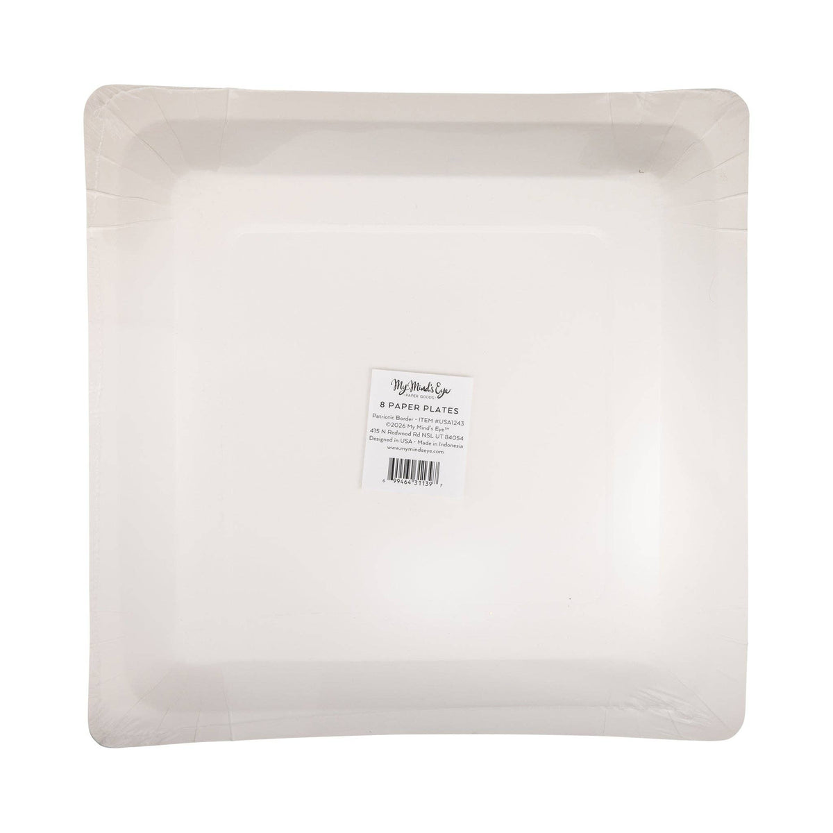 Border Paper Plates - 11" - The Preppy Bunny