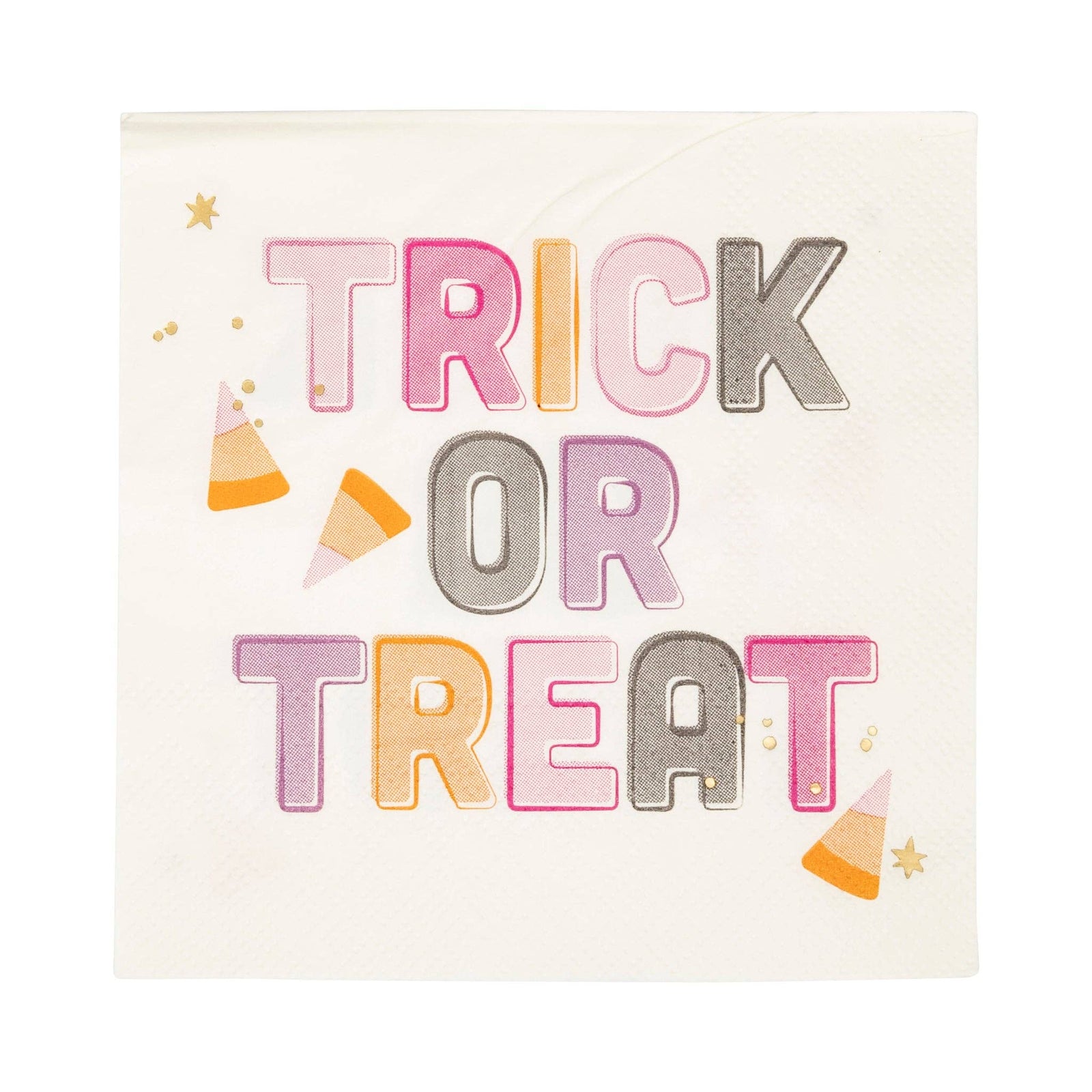 Foil Trick or Treat Beverage Napkins - The Preppy Bunny