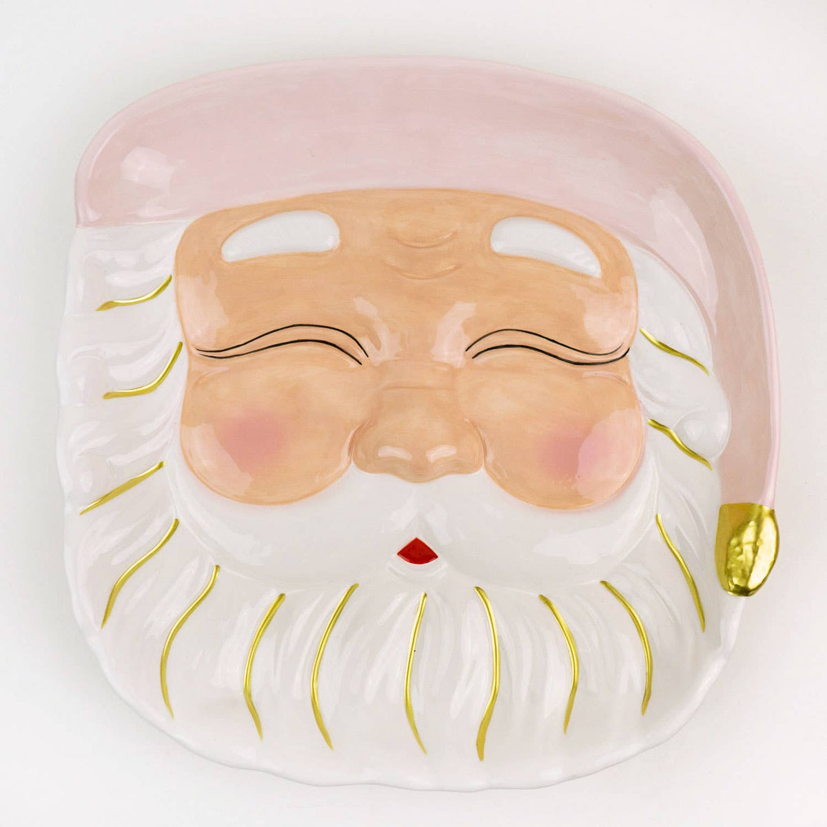 Pink Hat Santa Platter