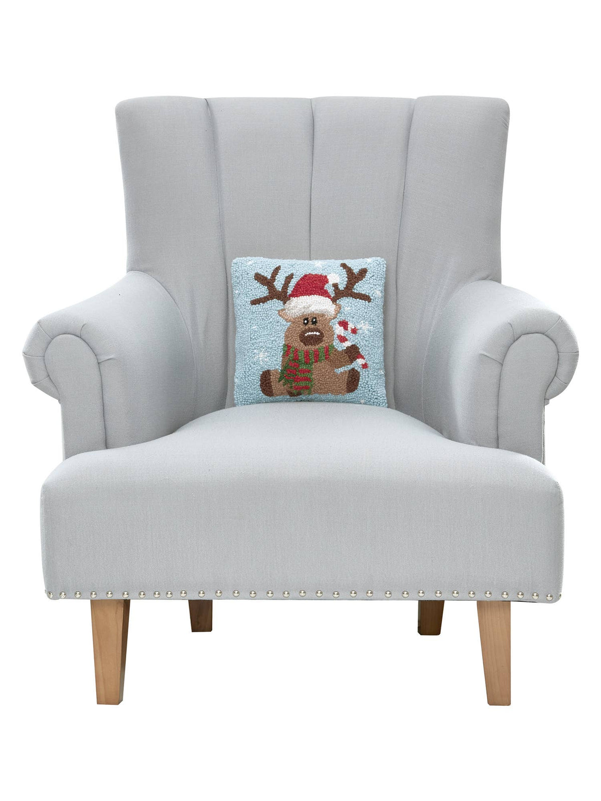 Holiday Reindeer Hook Pillow - The Preppy Bunny