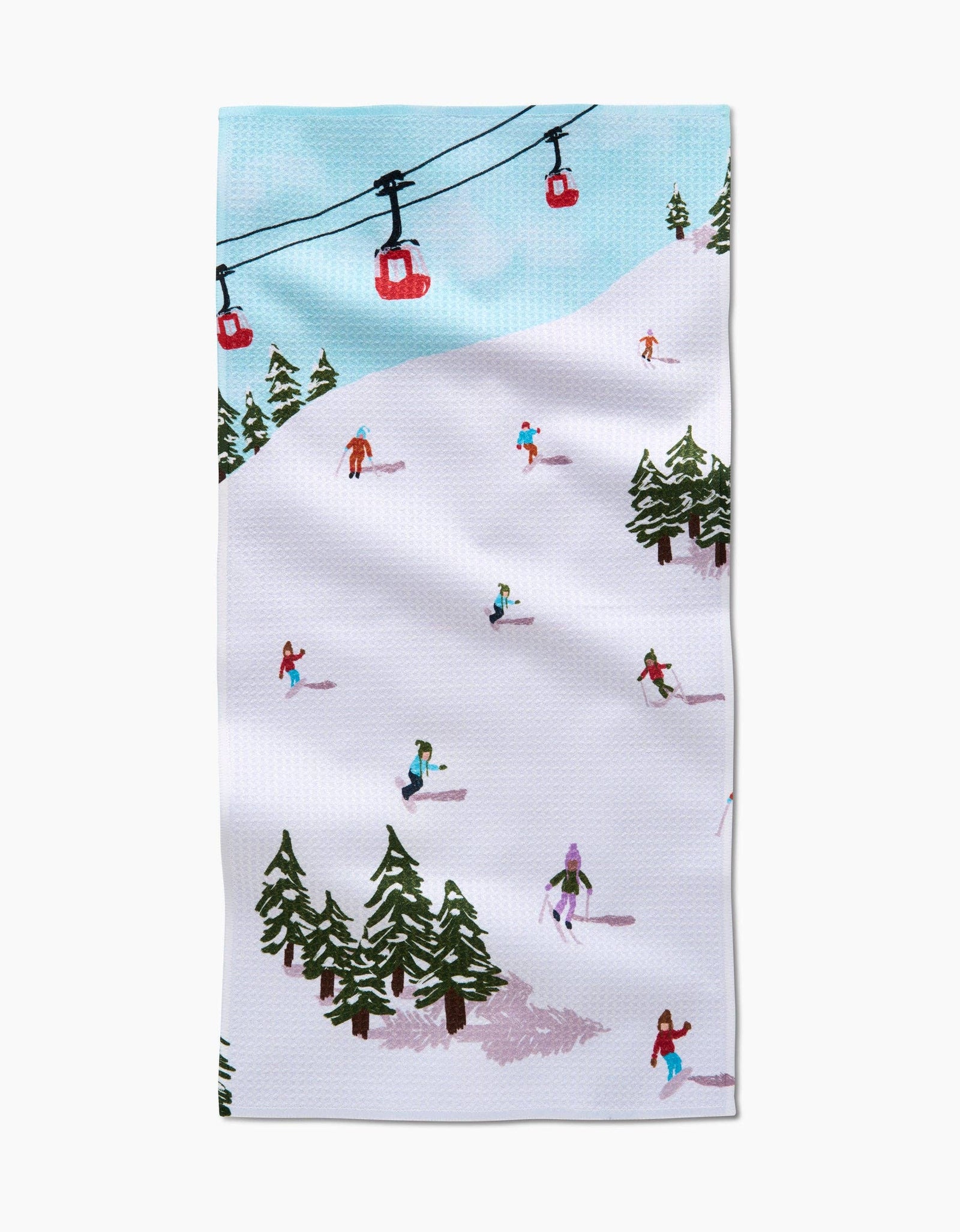 Winter Skiing Trip Bar Towel by Geometry - The Preppy Bunny