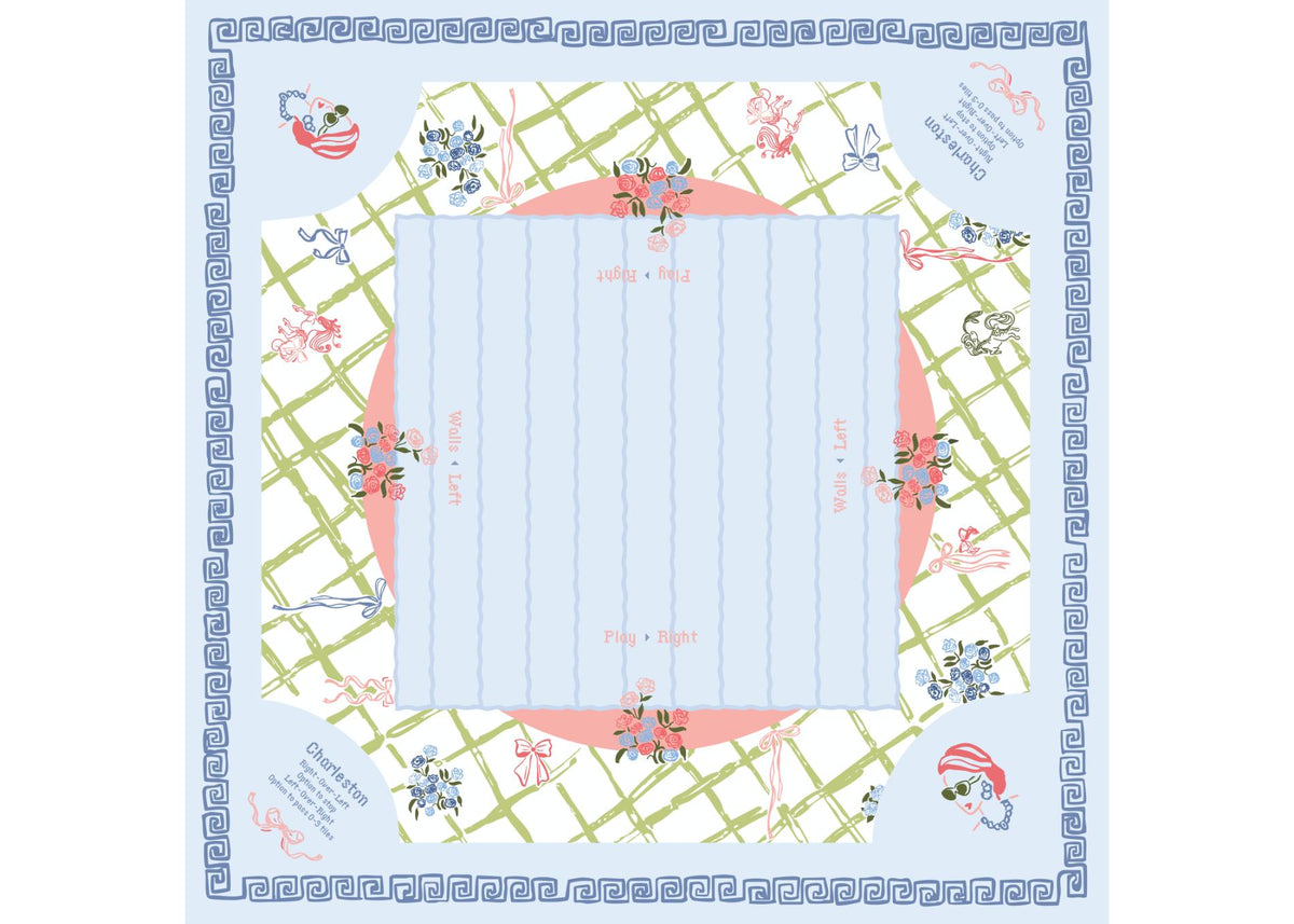 Lattice Mahjong Playing Mat - The Preppy Bunny
