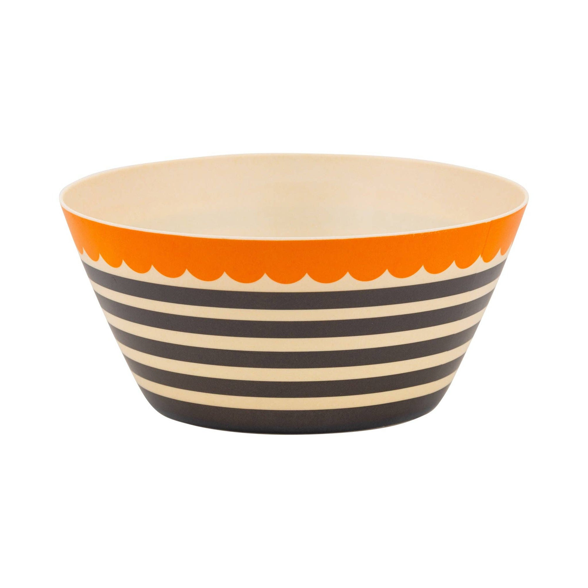 Striped Bamboo Serving Bowl - The Preppy Bunny
