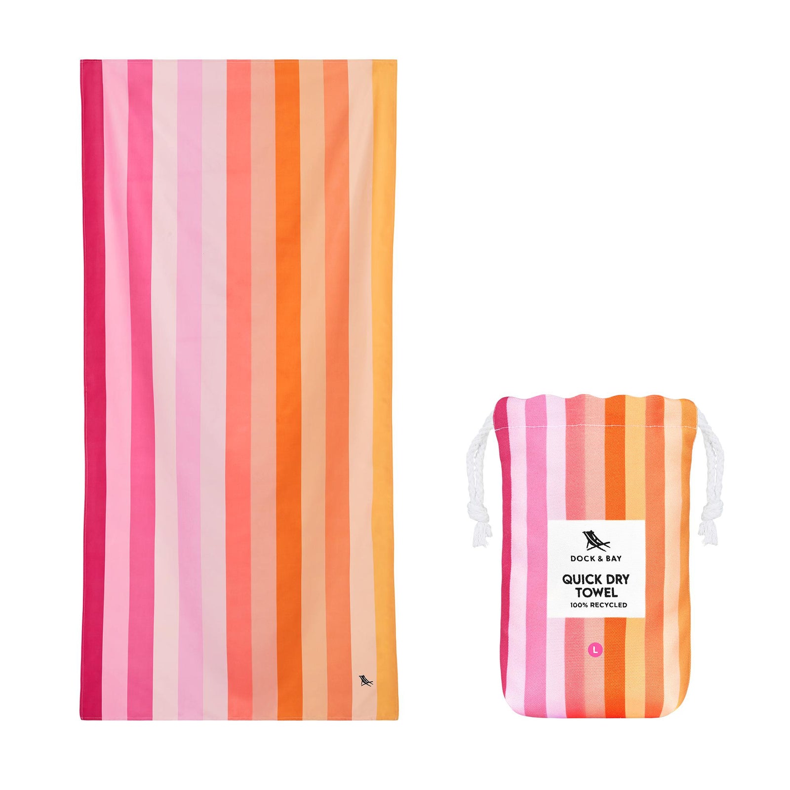 Miami Sorbet Dock & Bay Quick Dry Towel - The Preppy Bunny