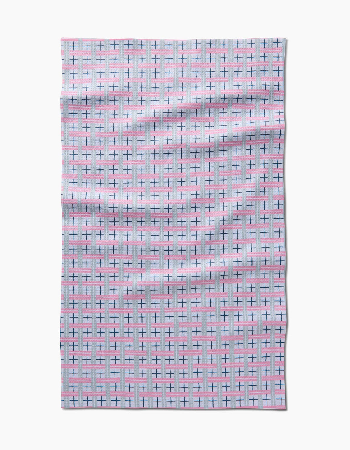 Spring Cottage Plaid Tea Towel by Geometry