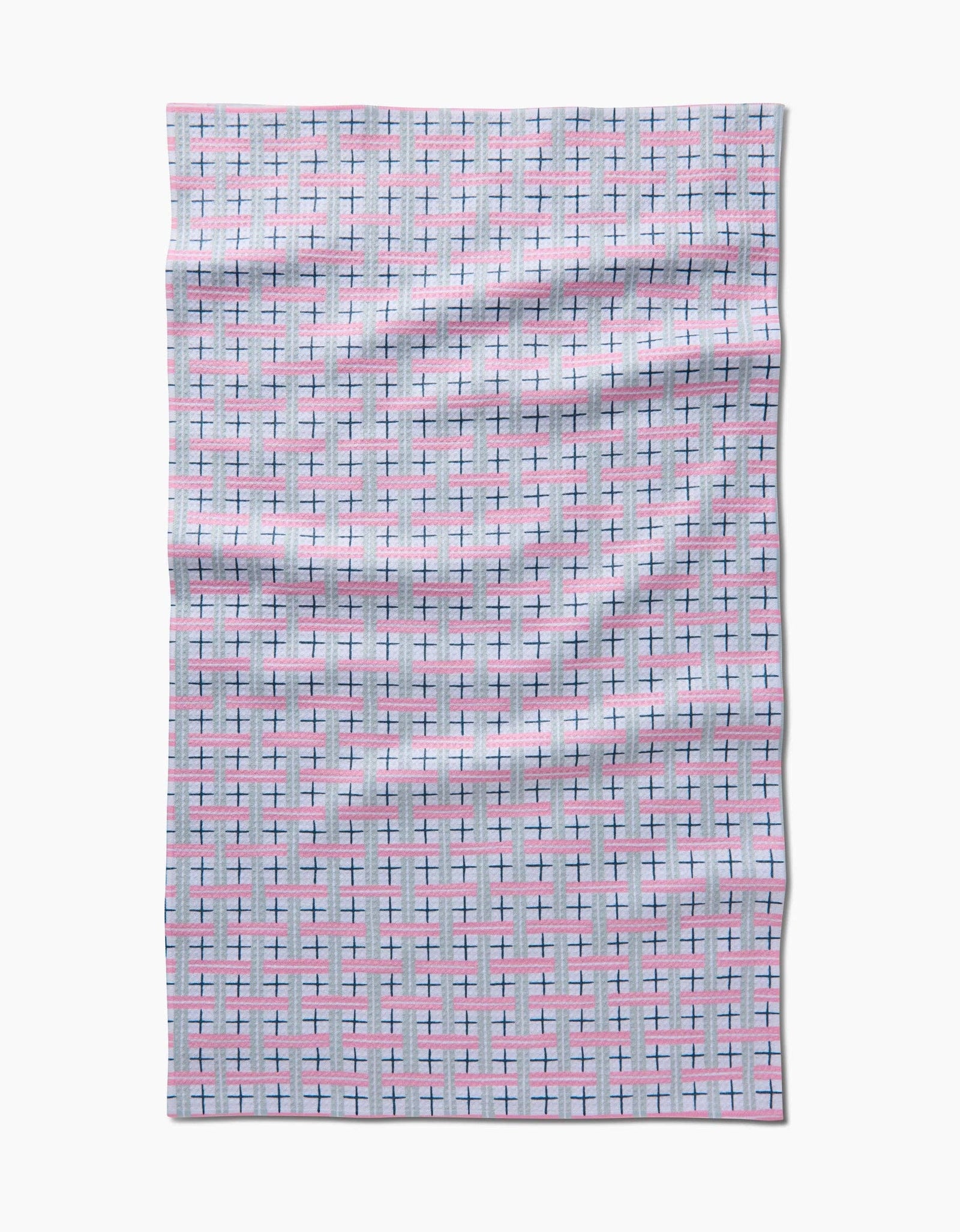 Spring Cottage Plaid Tea Towel by Geometry - The Preppy Bunny