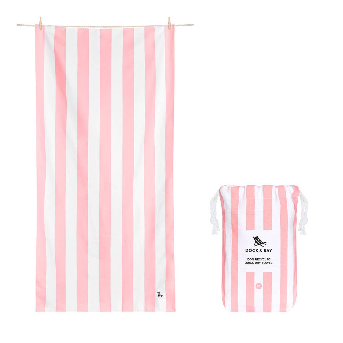 Malibu Pink Kids Dock &amp; Bay Quick Dry Towel