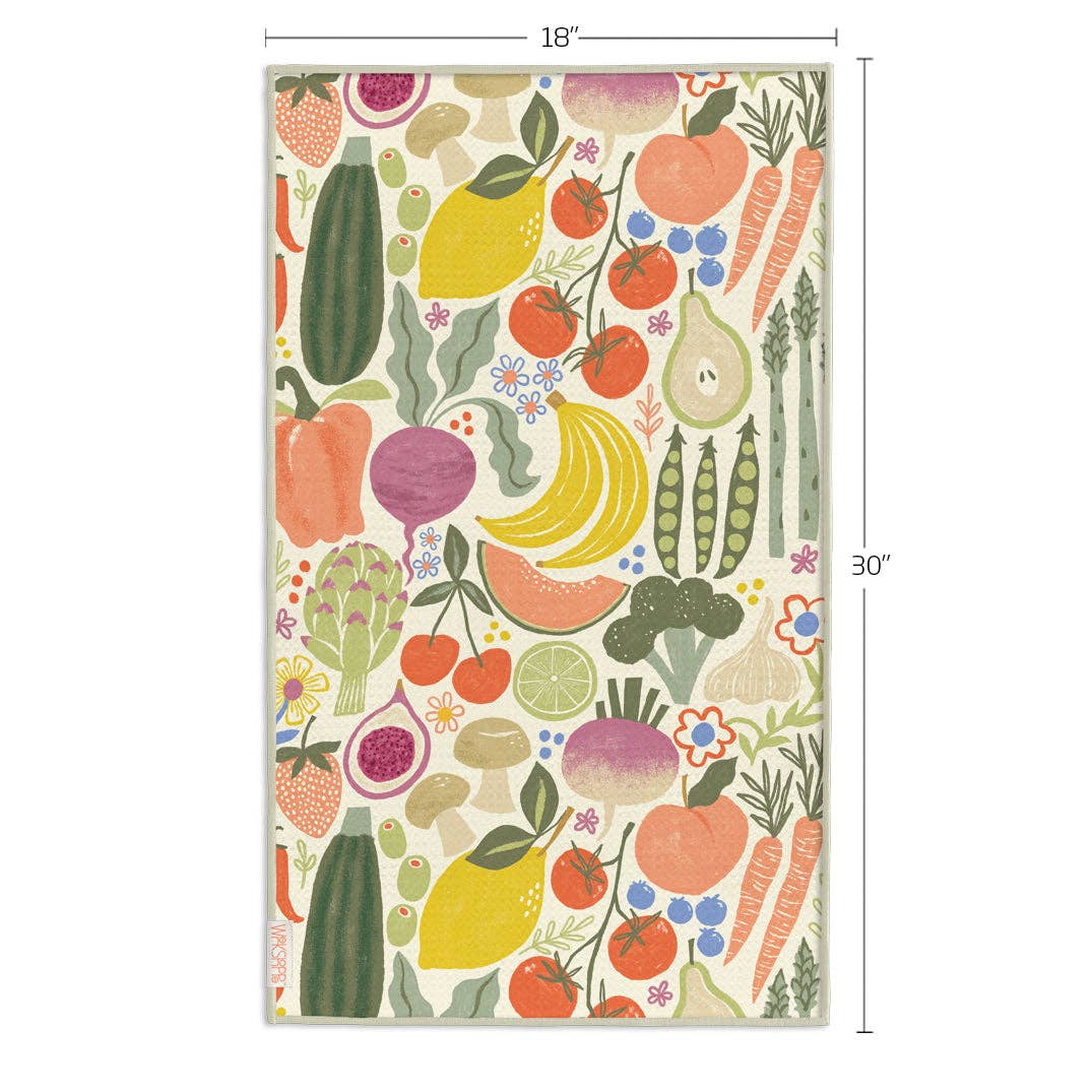 Farm Stand Microfiber Kitchen Towel - The Preppy Bunny