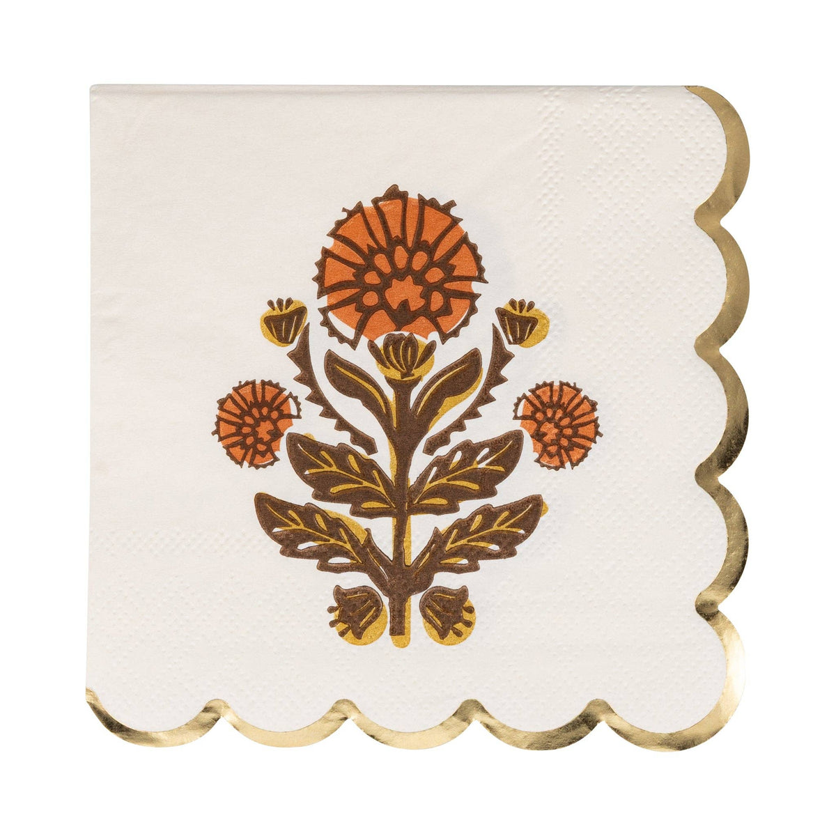 Give Thanks Floral Paper Cocktail Napkins - The Preppy Bunny