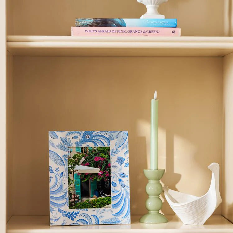 Palm Beach Blue Lacquer Photo Frame - The Preppy Bunny