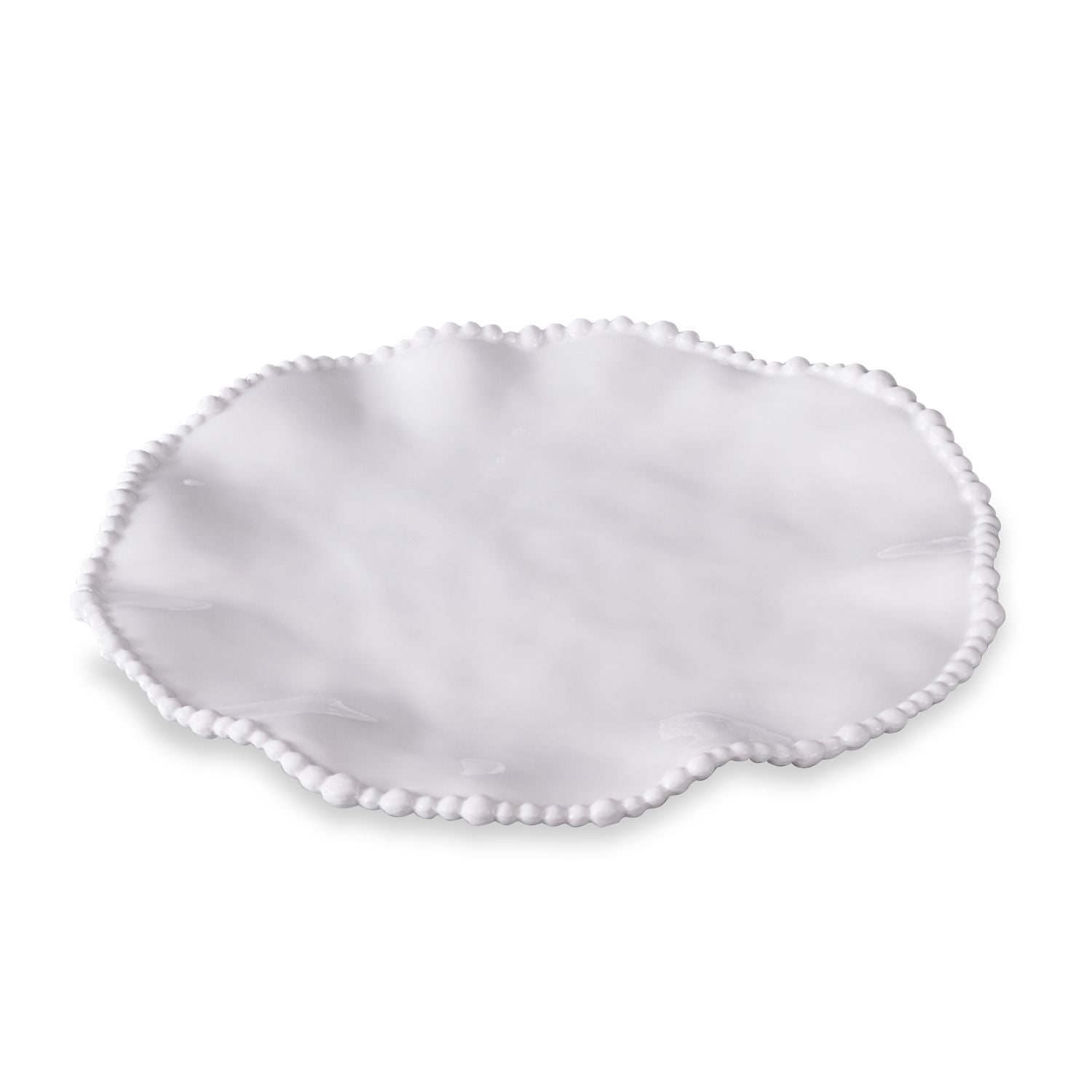 VIDA Alegria 11" Dinner Plate in White - The Preppy Bunny