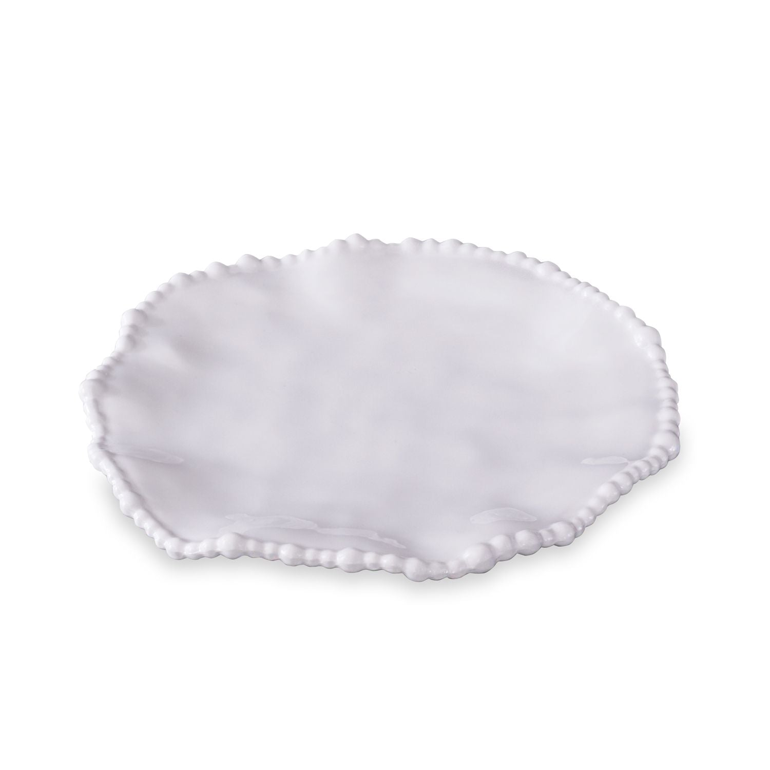 VIDA Alegria 9" Salad Plate in White - The Preppy Bunny