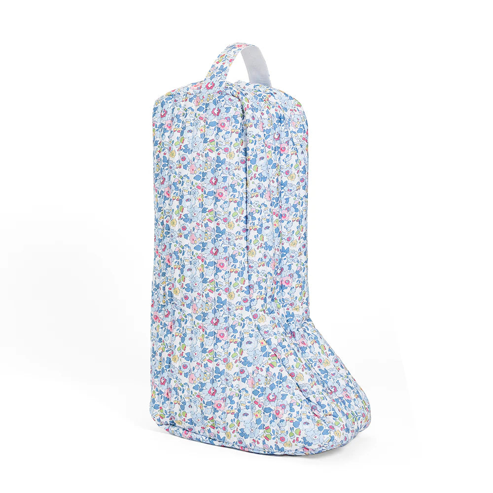 Quilted Boot Bag in Bridgehampton Floral - The Preppy Bunny