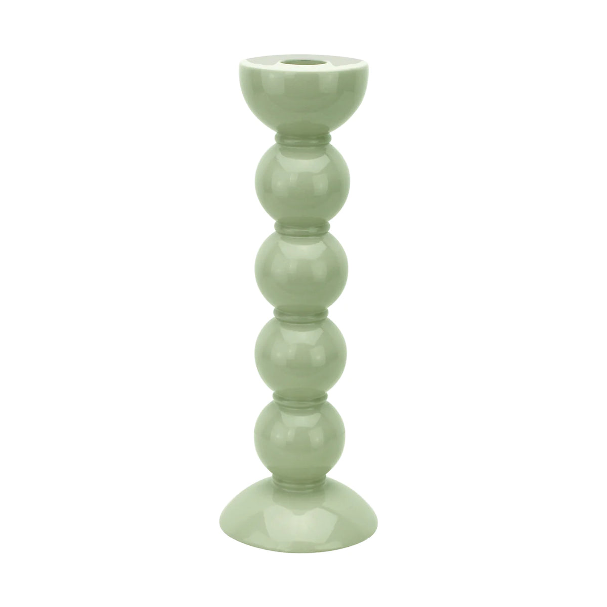 Sage Tall Bobbin Candle Stick - The Preppy Bunny