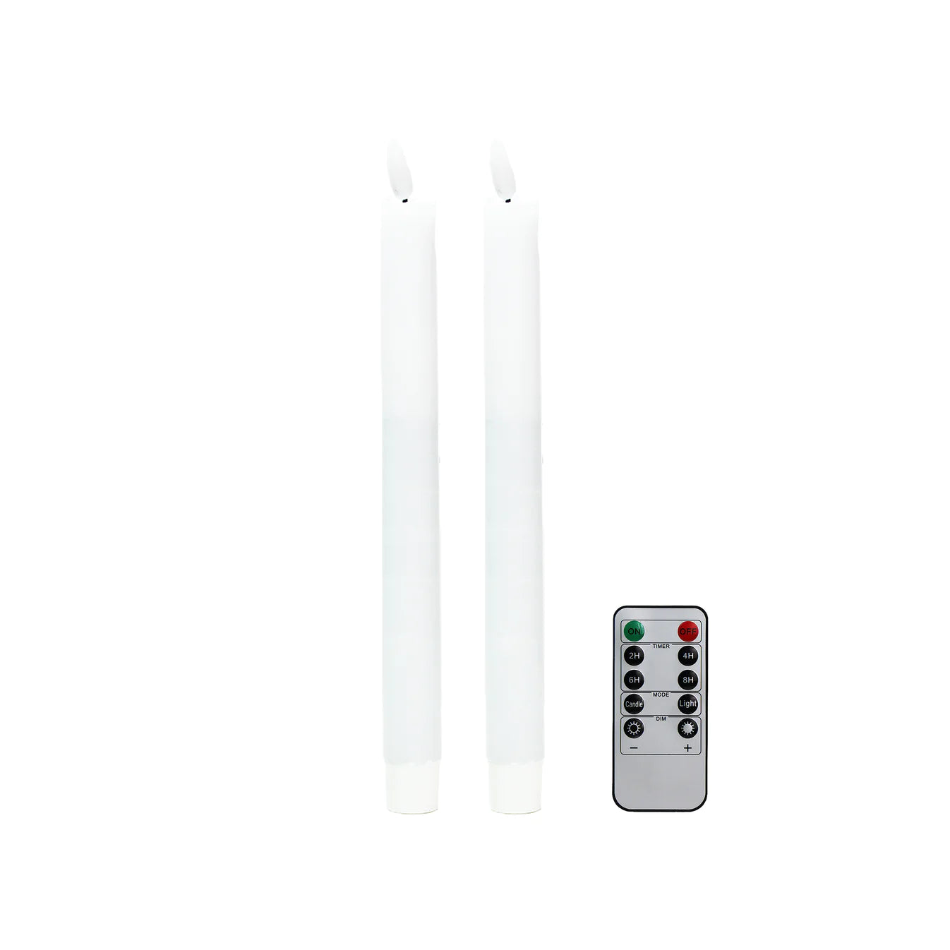 White LED Taper Candle Set of 2 - The Preppy Bunny