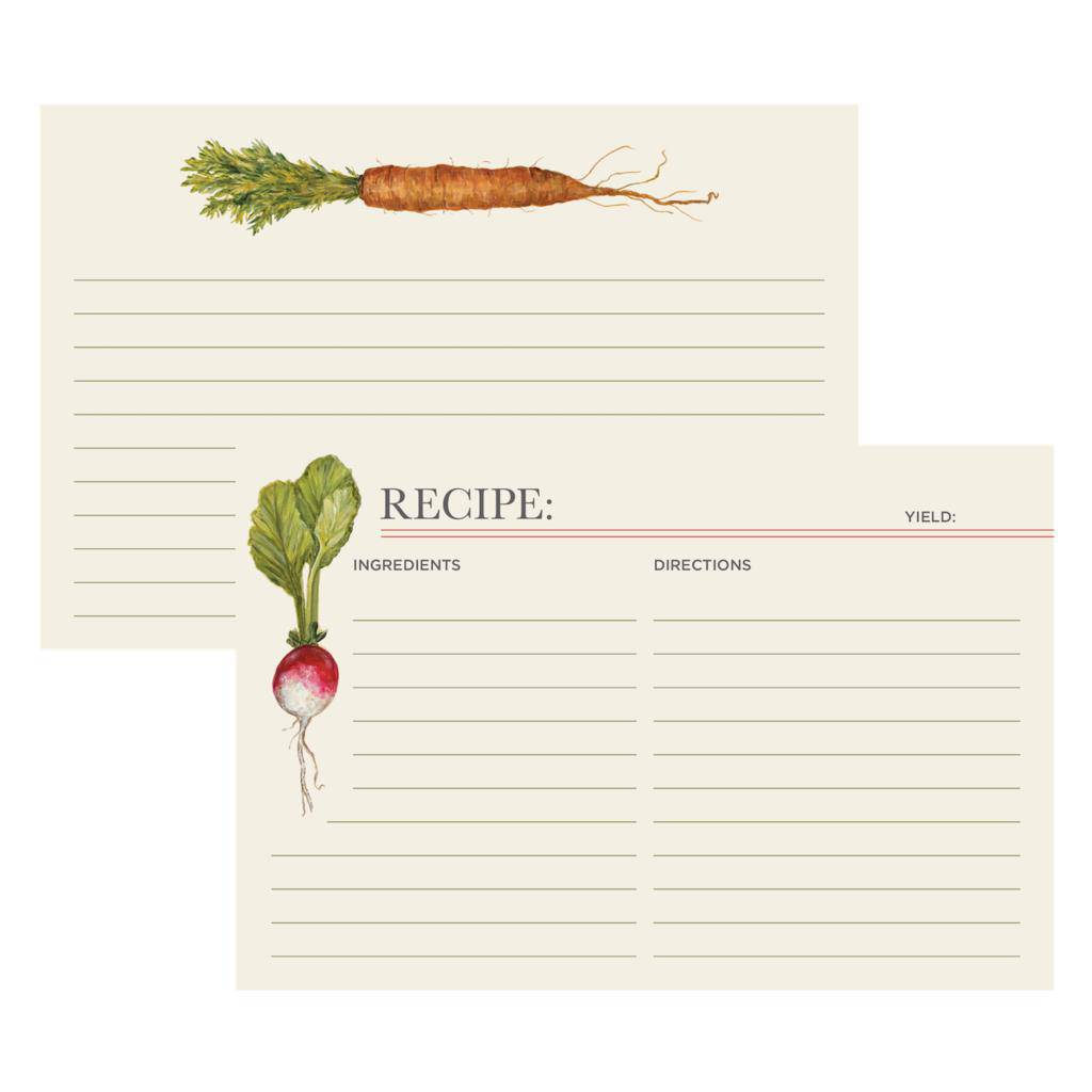 Farmers Market Recipe Cards - The Preppy Bunny