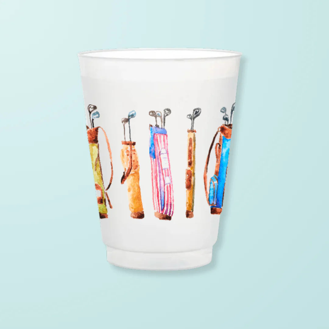 Plastic Golf Bag Cups - The Preppy Bunny