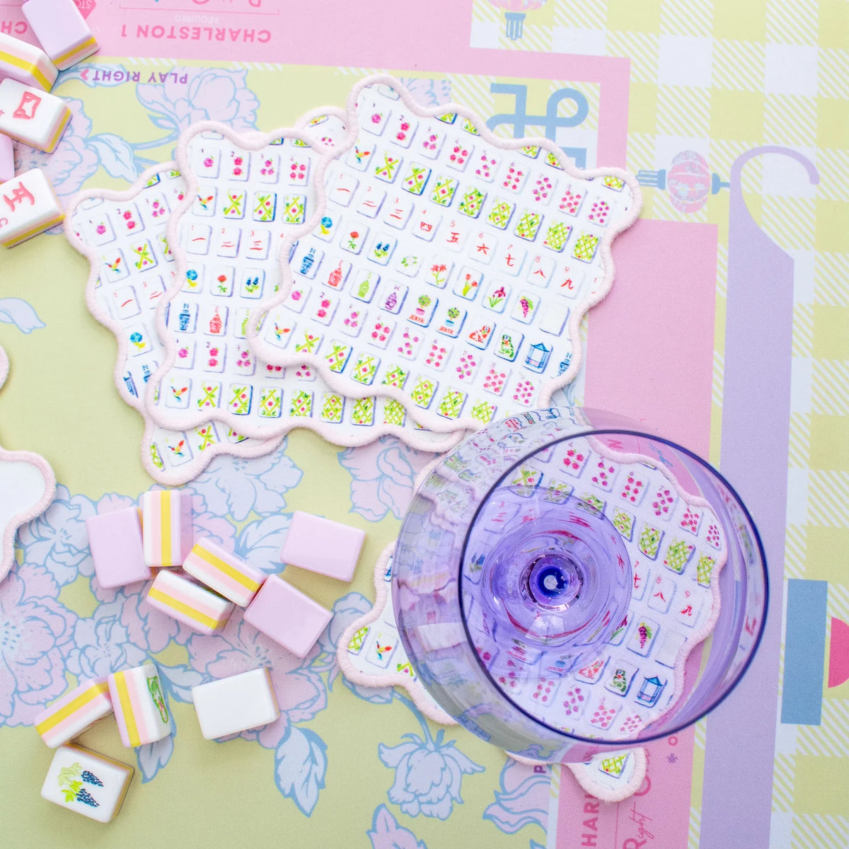 Mahjong Cocktail Squares - The Preppy Bunny