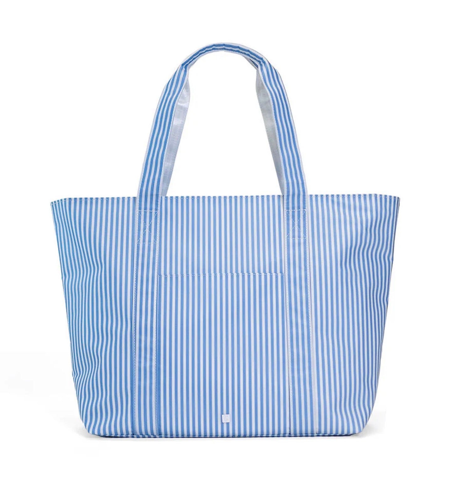 Jumbo Tote in Pimlico Stripe Chambray - The Preppy Bunny