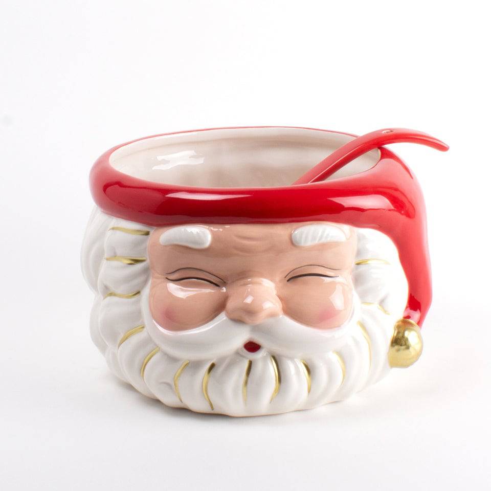 Santa Punch Bowl w/ Ladle - Red - The Preppy Bunny