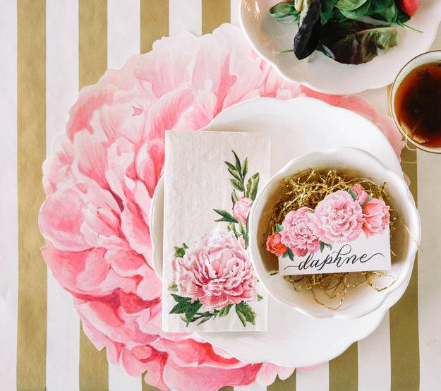 Peony Guest Napkins - The Preppy Bunny