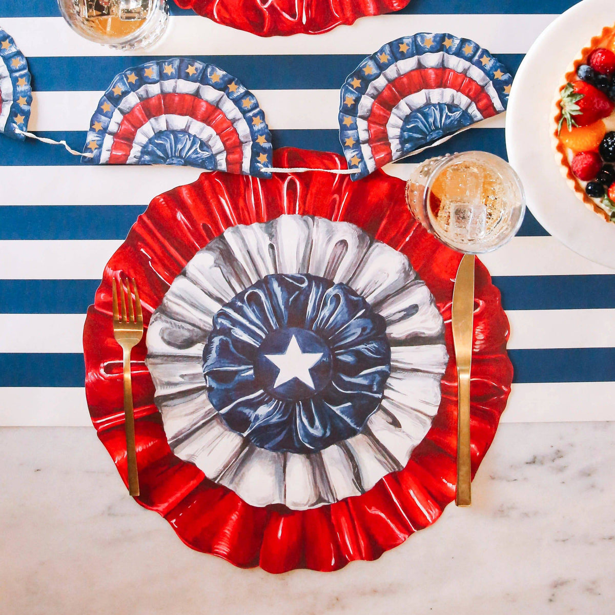 Die-Cut Star-Spangled Placemat - The Preppy Bunny