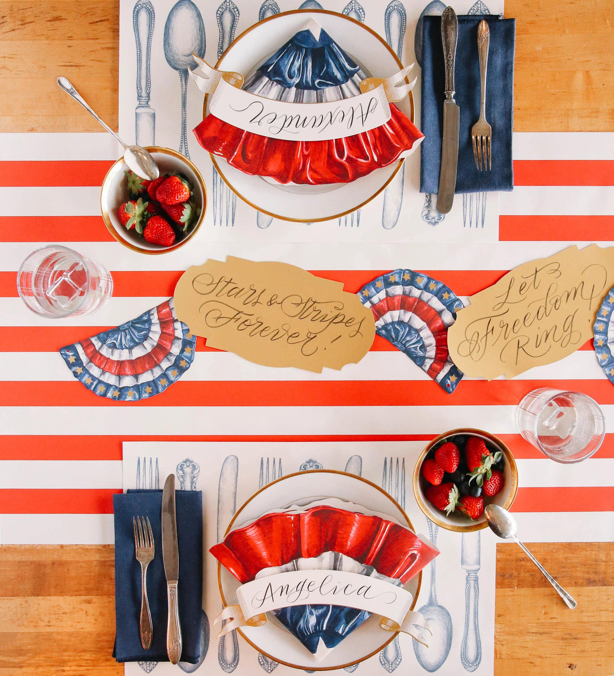 Die-Cut Star-Spangled Placemat - The Preppy Bunny