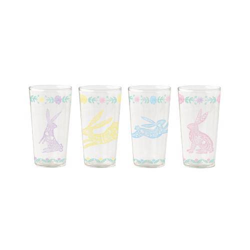 Spring Fables Glass Tumblers - 4 colors - The Preppy Bunny