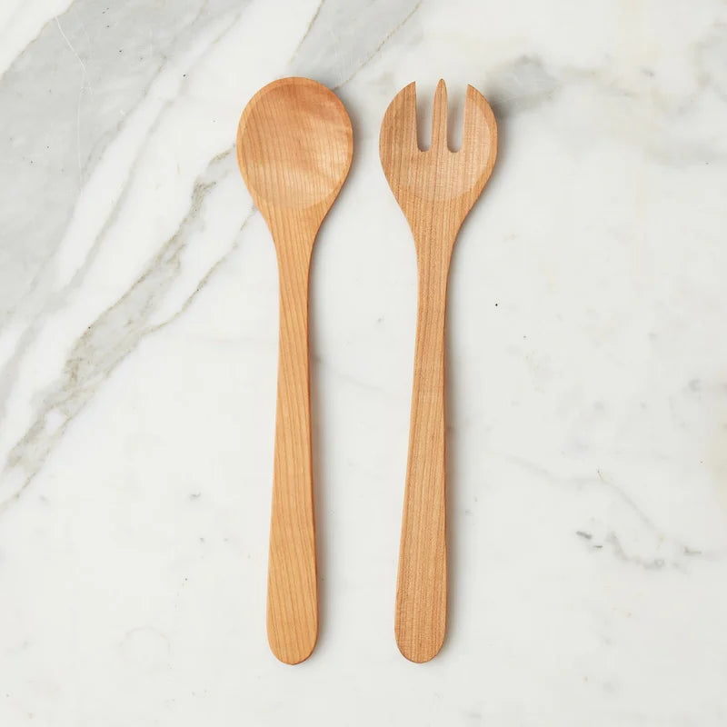 Mediterranean Salad Servers in Cherrywood