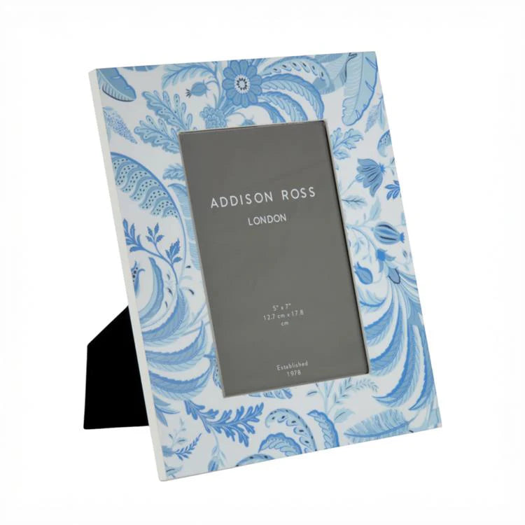 Palm Beach Blue Lacquer Photo Frame - The Preppy Bunny