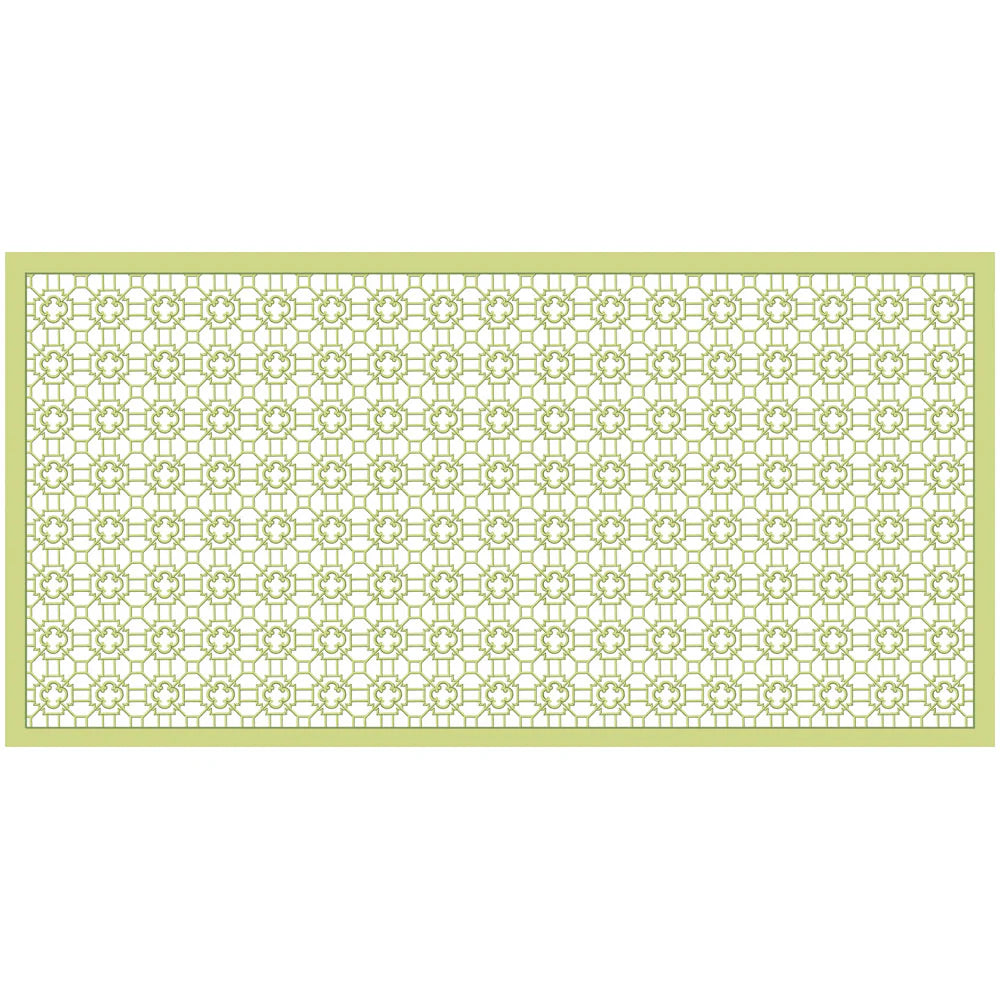 Garden Trellis Cloth Tablecloth in Green