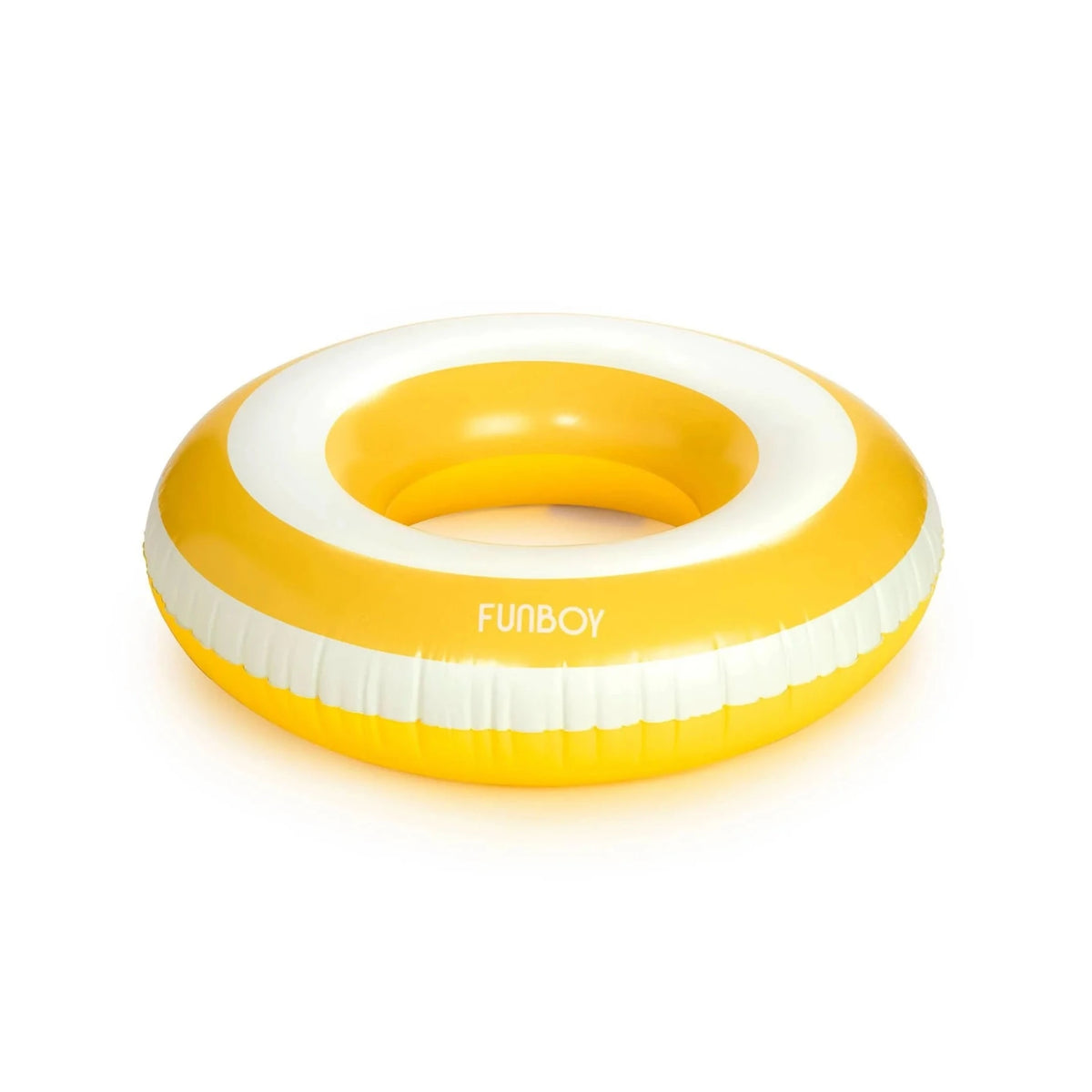 Mellow Yellow Striped Tube Float - The Preppy Bunny