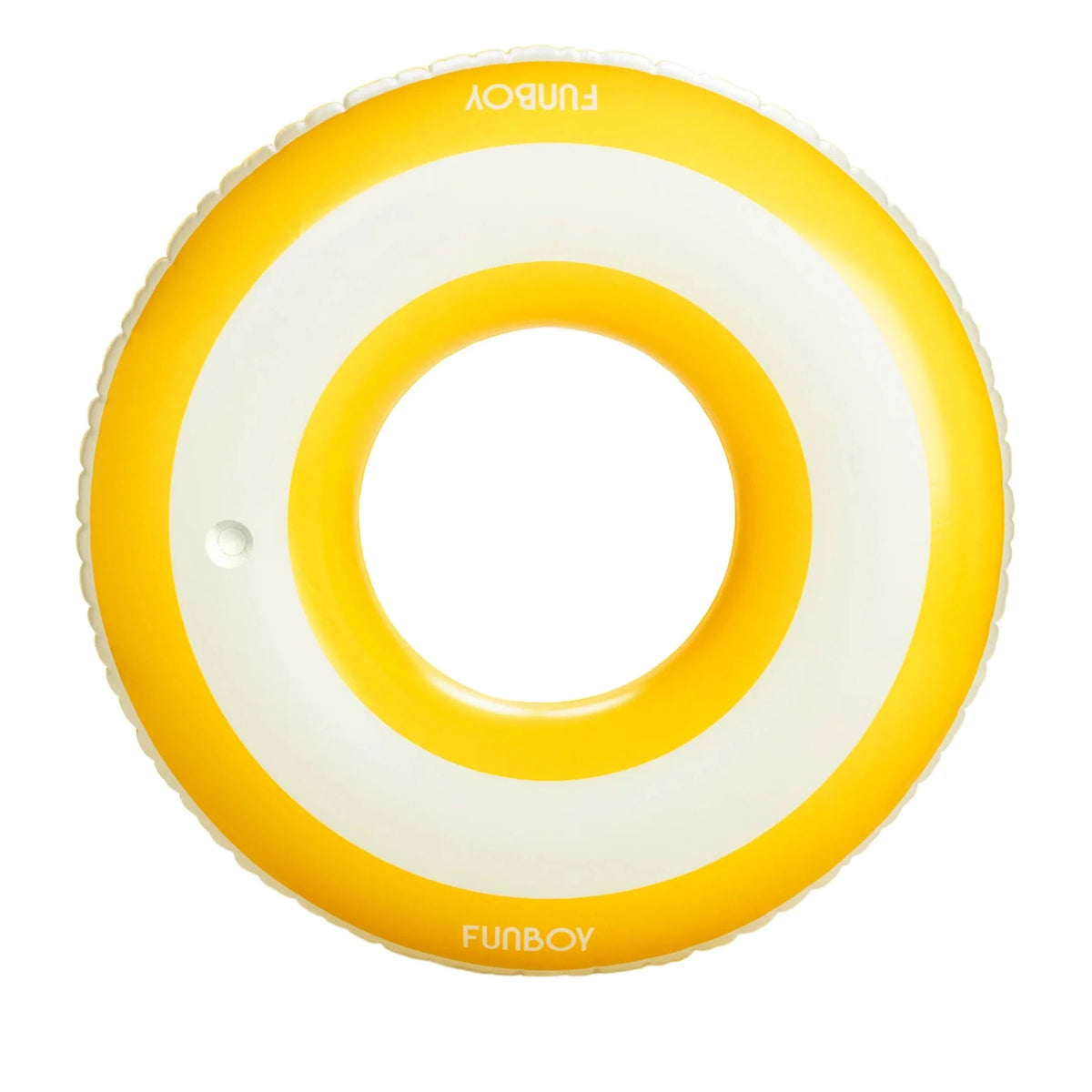 Mellow Yellow Striped Tube Float - The Preppy Bunny