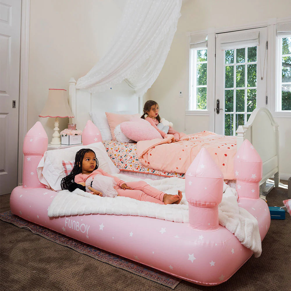 Pink Castle Sleepover Kids Air Mattress - The Preppy Bunny