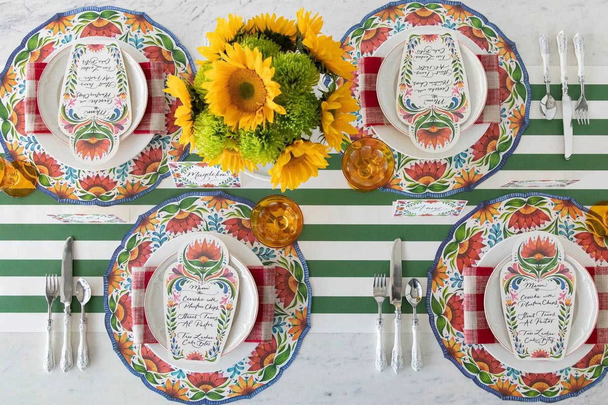 Die-Cut Fiesta Floral Placemats - The Preppy Bunny